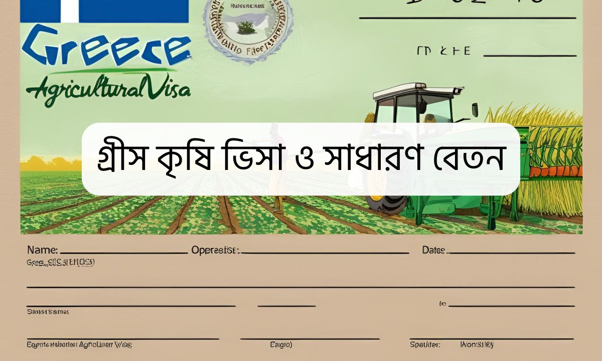 গ্রীস কৃষি ভিসা ও সাধারণ বেতন