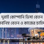 দুবাই কোম্পানি ভিসা বেতন